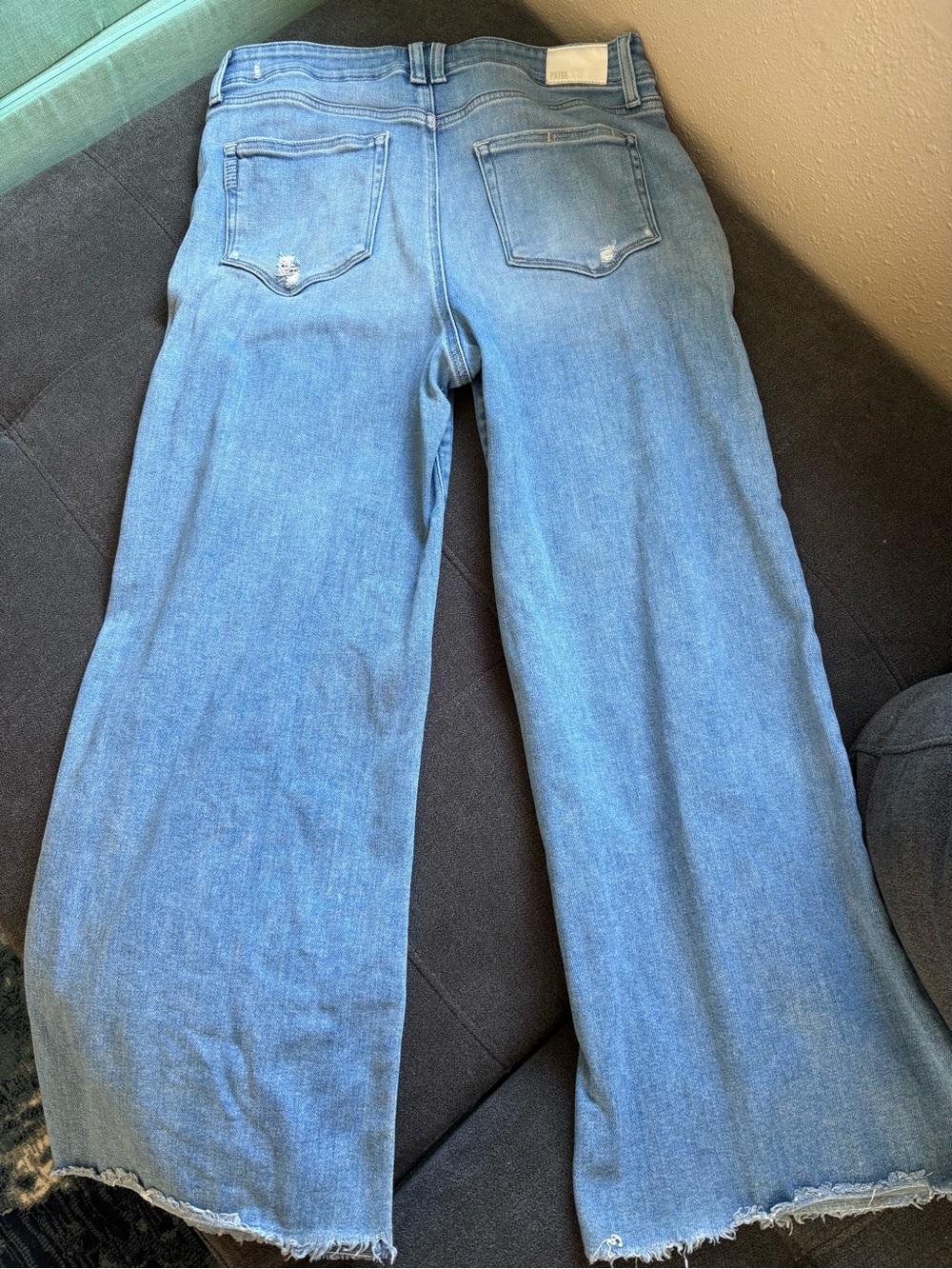 PAIGE Anessa Wide Leg High-Rise Jeans - Picture 4 of 6